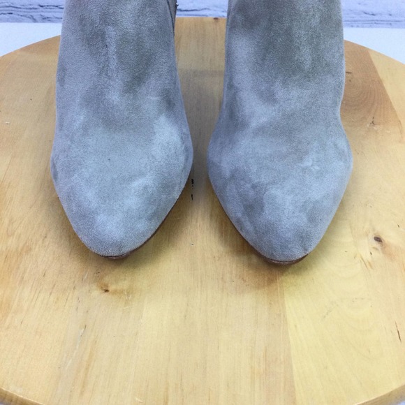 Coach Dovelyn Women's Snakeskin Heel Almond Toe Suede Pull On Ankle Bootie 6B - Picture 15 of 16